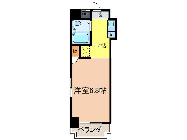 キャッスル片岡の物件間取画像